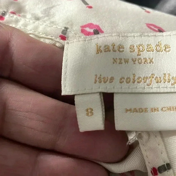 Kate spade 100%silk blouse - Picture 8 of 9